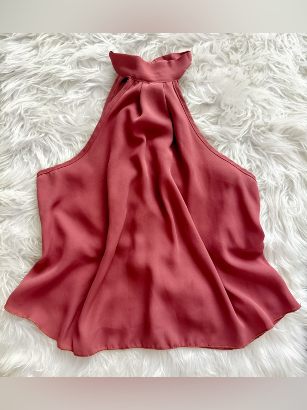 Charlotte Russe Halter Cami in Dusty Rose